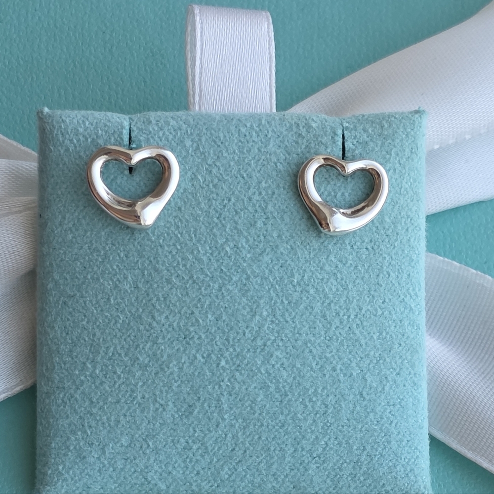 Peretti open heart stud earrings - Picture 1 of 7